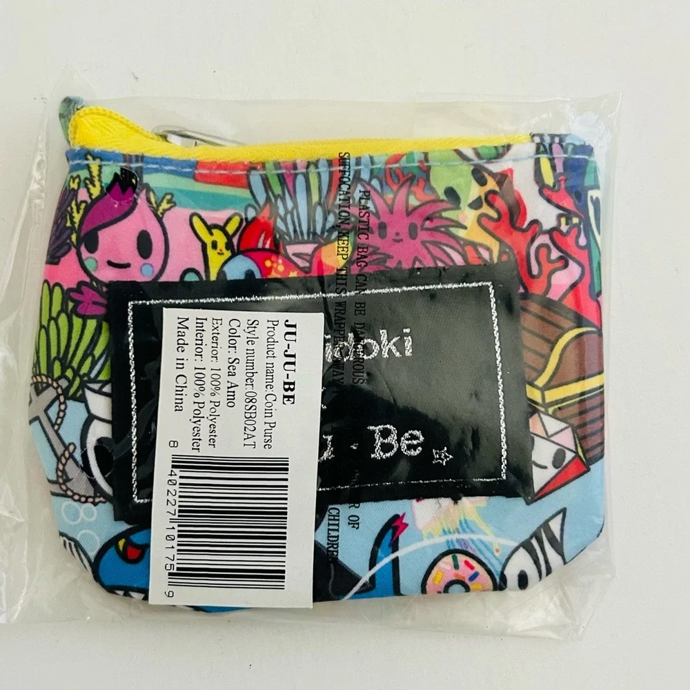 New Tokidoki Jujube Sea Amo Coin Purse Bag Rare Limited Edition Machine Wash